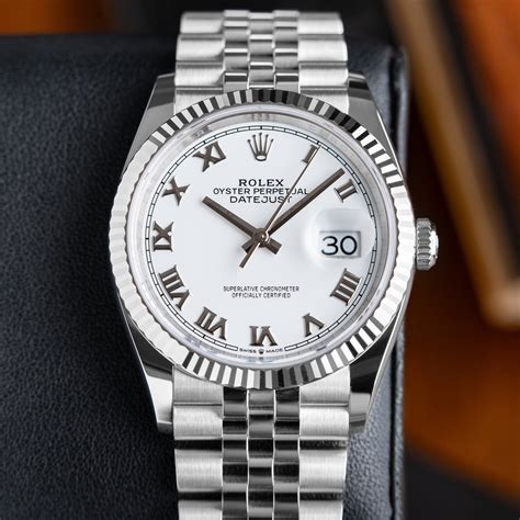 36mm rolex datejust on wrist|rolex datejust 36mm white dial.